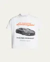 Balenciaga Automobili Lamborghini Cotton T-shirt In White