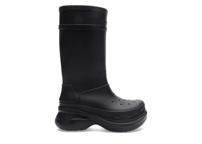 Pre-owned Balenciaga Men's  X Crocs Boot Sneakers In Black