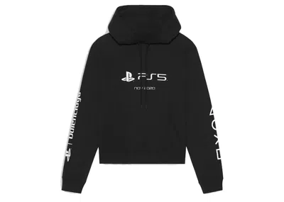 Pre-owned Balenciaga Men's  X Playstation Fitted Hoodie In Black