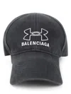Balenciaga X Under Armour Logo Baseball Cap In Black