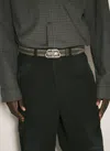 Balenciaga Men Bb Large Belt In Gray
