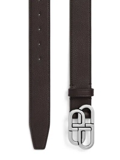Balenciaga Men's Bb Large Belt In Neutral
