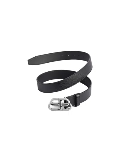 Balenciaga Men's Bb Large Belt In Black