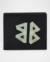 Balenciaga Cash Tape Type Leather Square Wallet In 1000 Black/l Paper