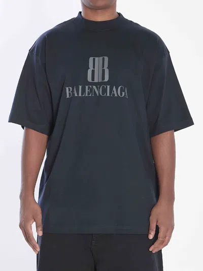 BALENCIAGA BALENCIAGA MEN BB T-SHIRT IN COTTON