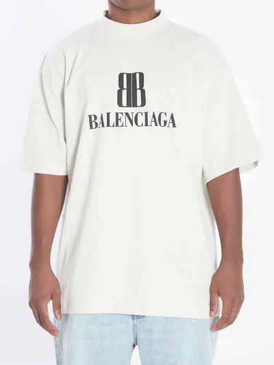 BALENCIAGA BALENCIAGA MEN BB T-SHIRT IN COTTON