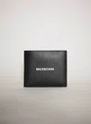 Balenciaga Men Bi-fold Logo Wallet
