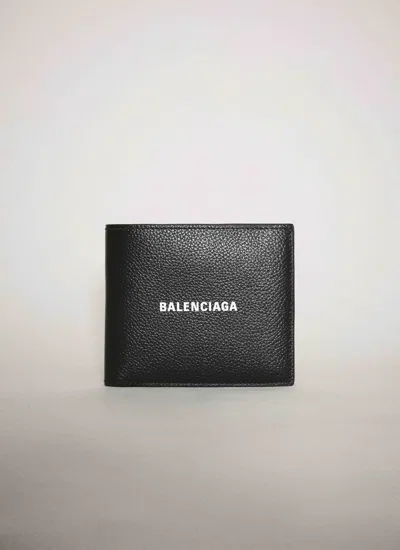 Balenciaga Men Bi-fold Logo Wallet