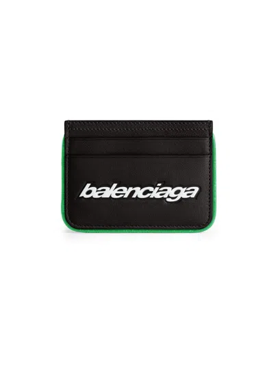Balenciaga Men's Biker Card Holder In Black