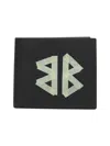 Balenciaga Cash Black Wallet In Grained Leather