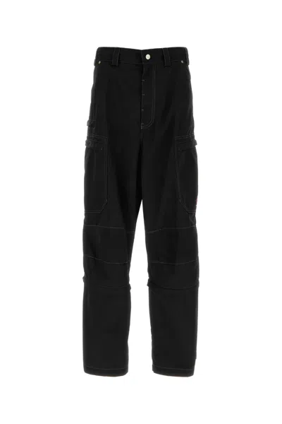 Balenciaga Men Black Cotton Cargo Pant