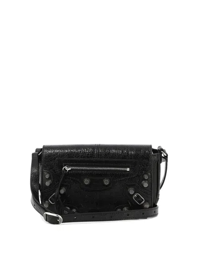 Balenciaga Men's Black Crossbody Handbag