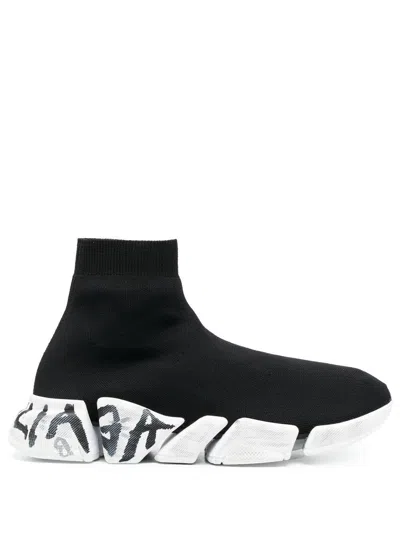 Balenciaga Black Knit Sock Sneaker For Men
