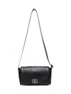 Balenciaga Men Black Monaco Flap Messenger S Bag