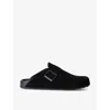 BALENCIAGA BALENCIAGA MEN'S BLACK SUNDAY SUEDE MULES