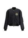 Balenciaga Black Polyamide Large Fit Bomber Jacket In Black