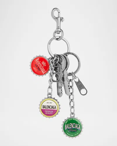 Balenciaga Men's Bottle Cap Charms Keychain