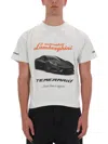 Balenciaga Lamborghini Oversized Printed Cotton-jersey T-shirt In White