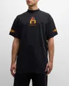 Balenciaga Men's Burning Unity Oversized T-shirt In 1134 Washed Out Black