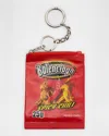 Balenciaga Men's Calfskin Chips Logo Keychain