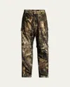 Balenciaga Men's Camouflage Flocked Cotton Relaxed-fit Cargo Pants In Multi