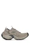 Balenciaga Men Cappuccino Mesh And Rubber 6xl Sneakers In Brown