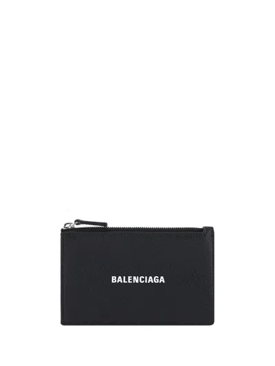 Balenciaga Men Card Holder In Black