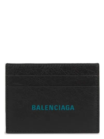 BALENCIAGA MEN'S CARD HOLDER WITH LOGO PRINT