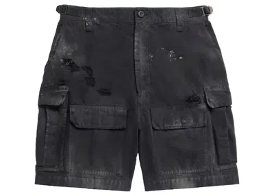 Pre-owned Balenciaga Men's Cargo Shorts In Black
