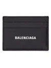 Balenciaga Men Cash Card Holder In Black