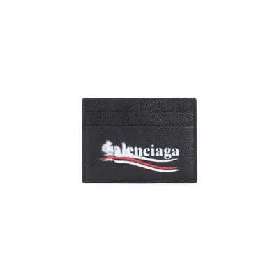 Balenciaga Men's Cash Card Holder In Black