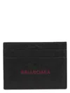 Balenciaga Men's Cash Card Holder In Blackred