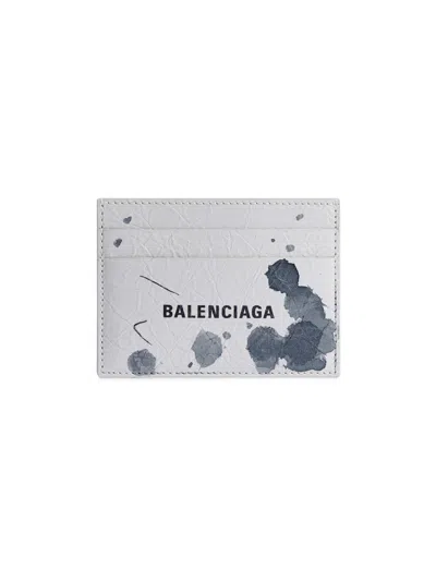 Balenciaga Men's Cash Card Holder In Gray