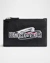 Balenciaga Large Long Change Card Holder In 1000 Black