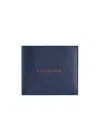 Balenciaga Men's Cash Square Folded Coin Wallet In Navy/burgundy