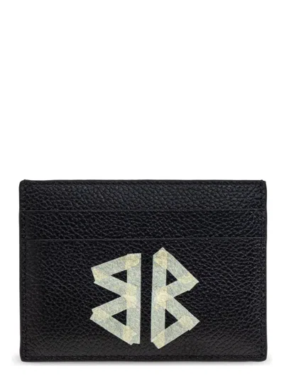 BALENCIAGA MEN'S CASH TAPE TYPE LEATHER CARD CASE