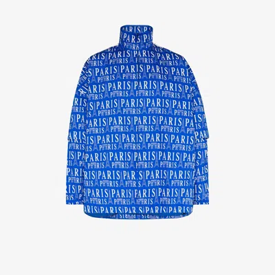 Balenciaga Paris Print Split-sleeve Track Jacket In Az 4640