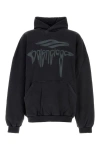 Balenciaga 3b Liquified Black Faded Sweatshirt In Black