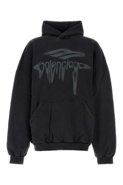 BALENCIAGA BALENCIAGA MEN CHARCOAL COTTON SWEATSHIRT
