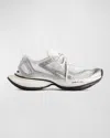 Balenciaga White And Silver Sneaker Circuit In 9100 White/silver