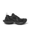Balenciaga Black Mesh And Rubber Circuit Sneakers In Black