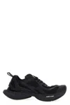 Balenciaga Black Mesh And Rubber Circuit Sneakers In Black