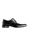 Balenciaga Concorde Leather Derby Shoes In Black