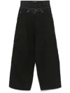 Balenciaga Men Cotton Layered Cargo Trousers In Multicolor