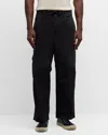 Balenciaga Men's Cotton Ripstop Skater Pants In 1000 Black