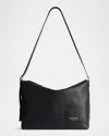 Balenciaga Men's Credit Leather Messenger Bag In 1000 Black