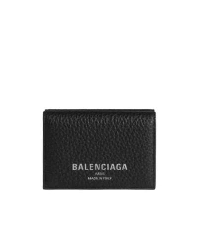 Balenciaga Men's Credit Mini Wallet In Black