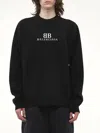 Balenciaga Black Wool Blend Oversize Sweater