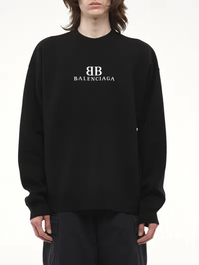 BALENCIAGA MEN'S CREWNECK SWEATER