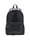 Balenciaga Men Crinkle Effect Backpack In Black